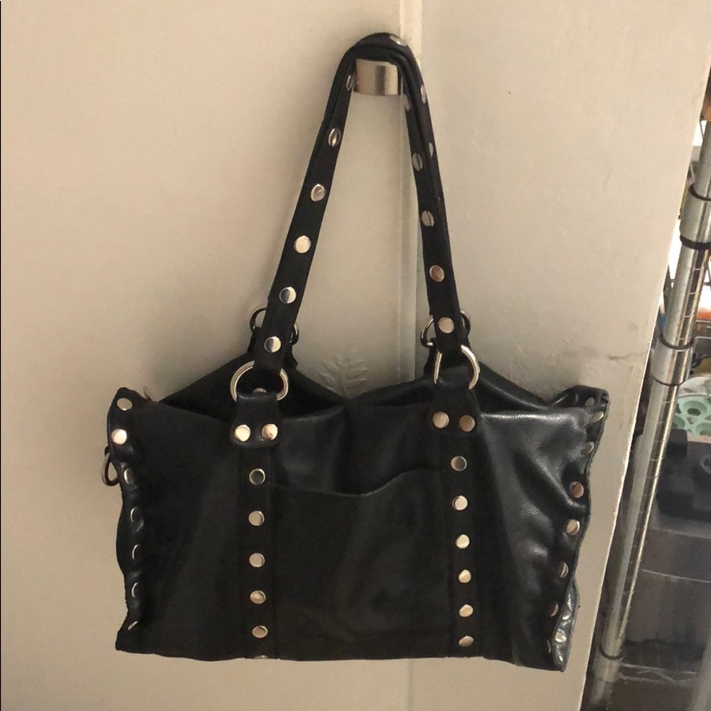 Gorgeous Hammitt Black Leather Shoulder Bag purse